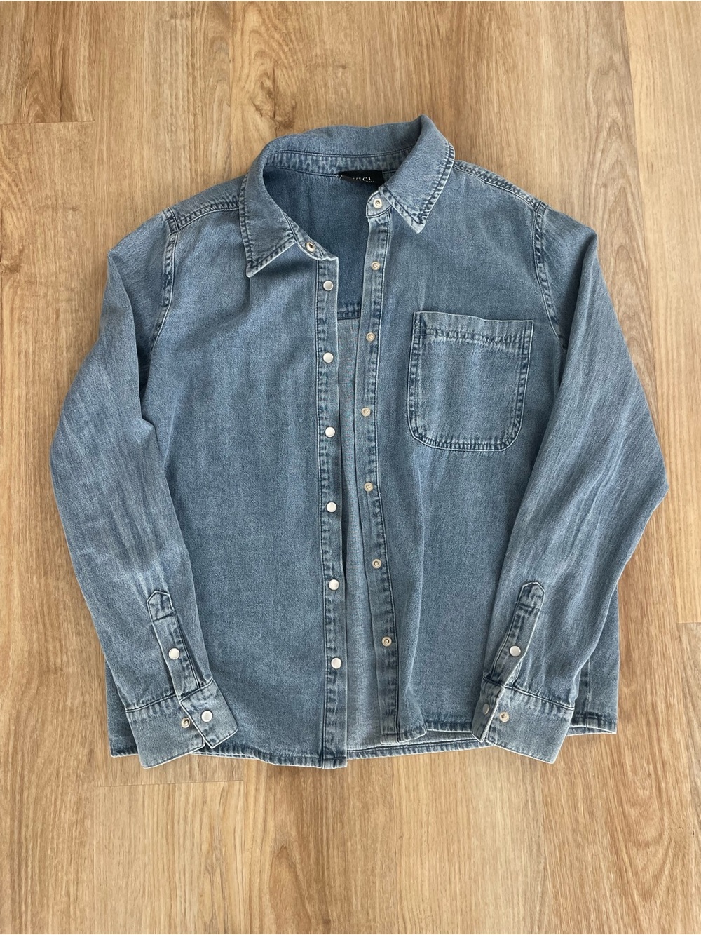 Vici Denim Button-Up Shirt - Blue